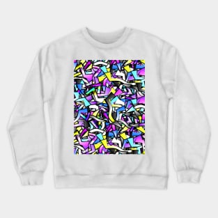 Abstract Graffiti Crewneck Sweatshirt